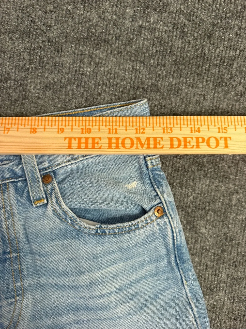Levi's Light Blue Distressed Slim Straight Jeans